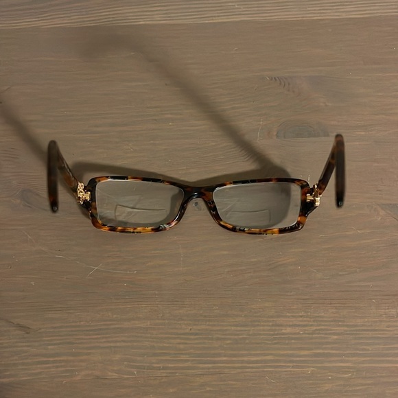 Tiffany and Co. Tortoiseshell Eye Glasses with Floral Rhinestone Detail - Picture 13 of 16